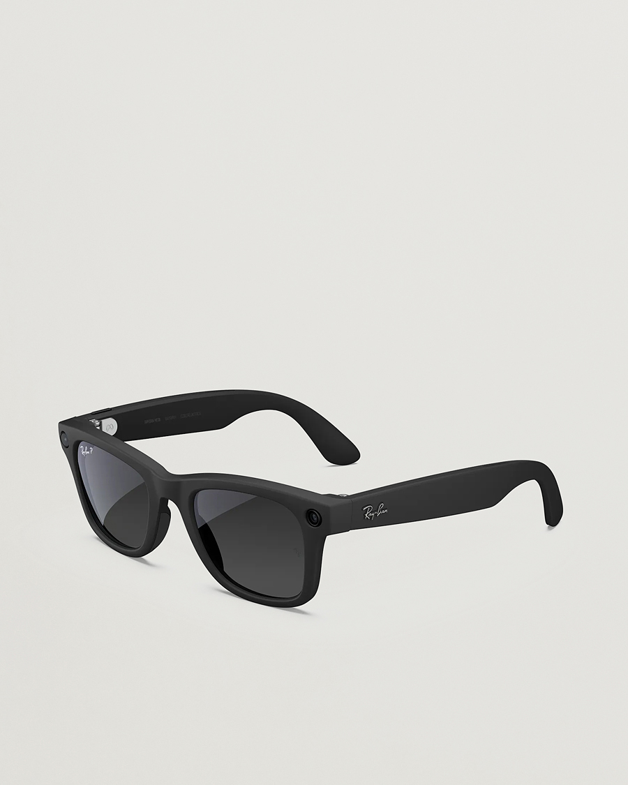 Homme | Lunettes De Soleil | Ray-Ban | Wayfarer Meta 50 Sunglasses Matte Black