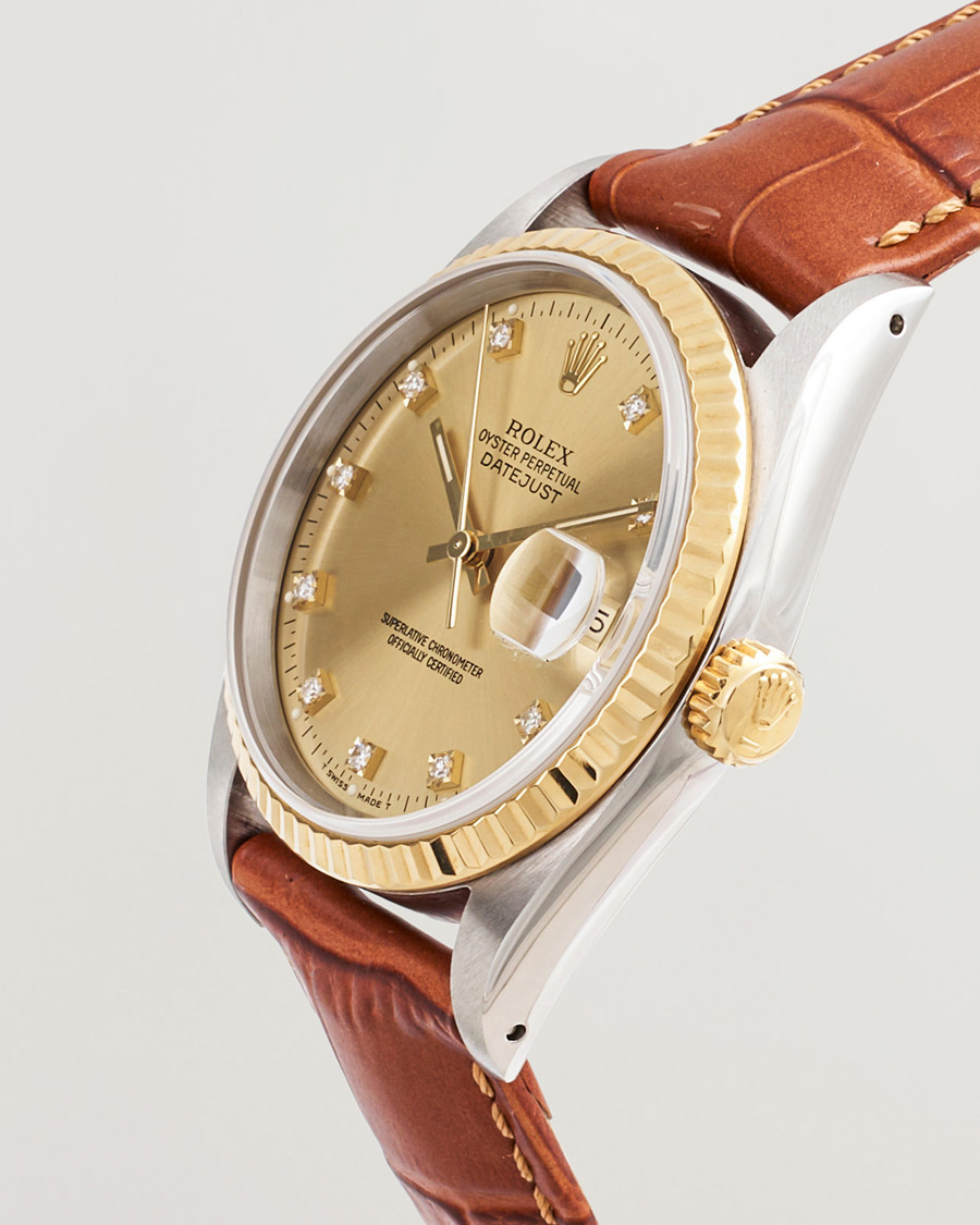 Homme | Rolex Pre-Owned Datejust 36 G/S Diamant | Rolex Pre-Owned | Datejust 36 G/S Diamant