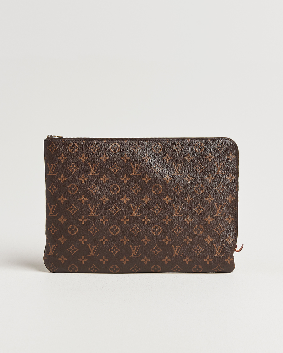 Homme | Louis Vuitton Pre-Owned Posh Document Bag Monogram | Louis Vuitton Pre-Owned | Posh Document Bag Monogram