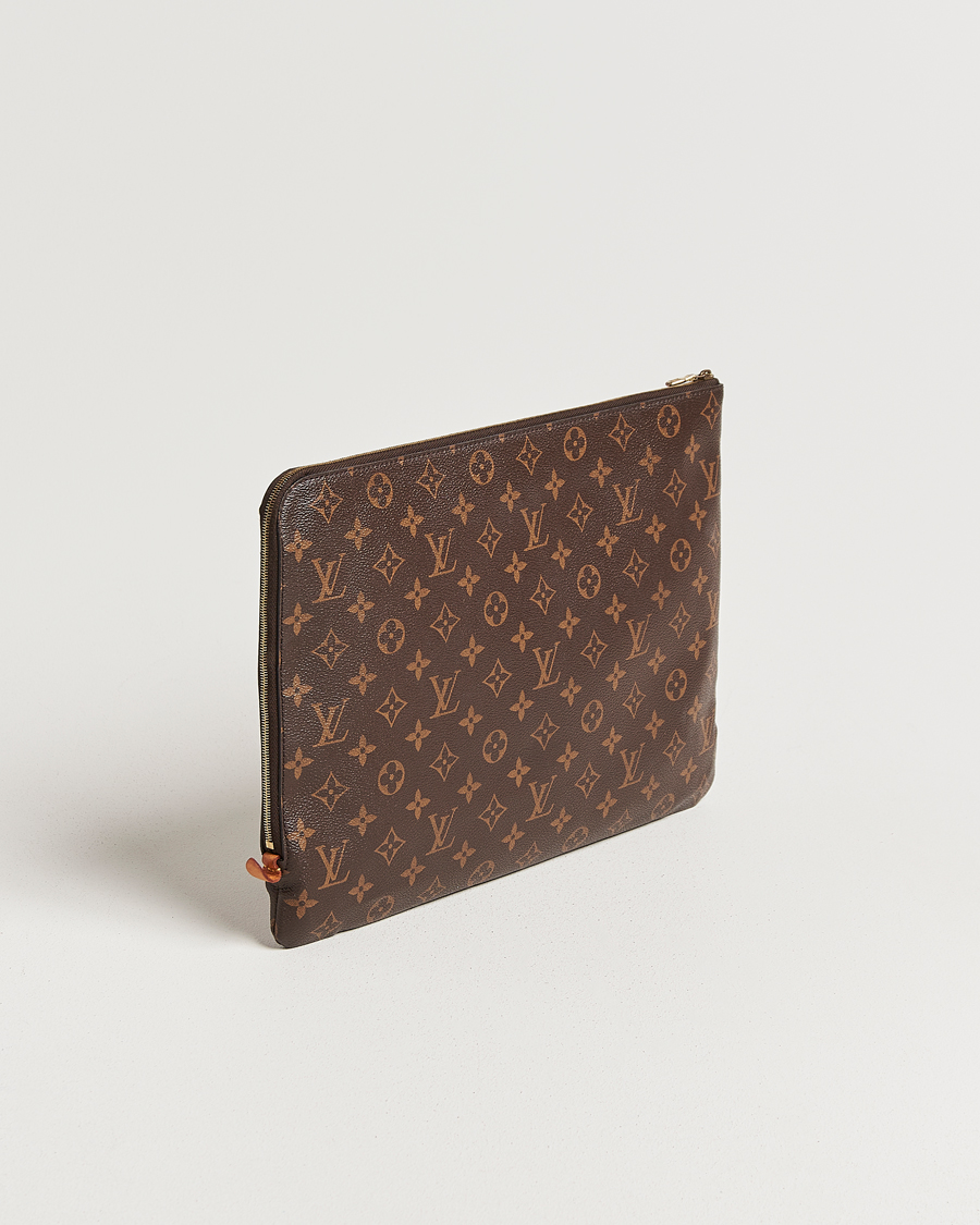 Homme | Louis Vuitton Pre-Owned Posh Document Bag Monogram | Louis Vuitton Pre-Owned | Posh Document Bag Monogram
