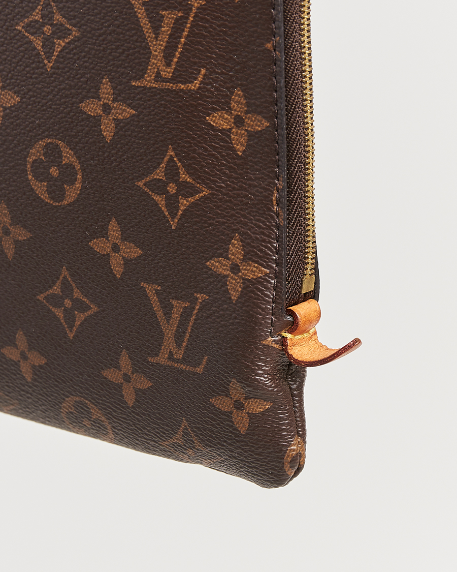 Homme | Louis Vuitton Pre-Owned Posh Document Bag Monogram | Louis Vuitton Pre-Owned | Posh Document Bag Monogram
