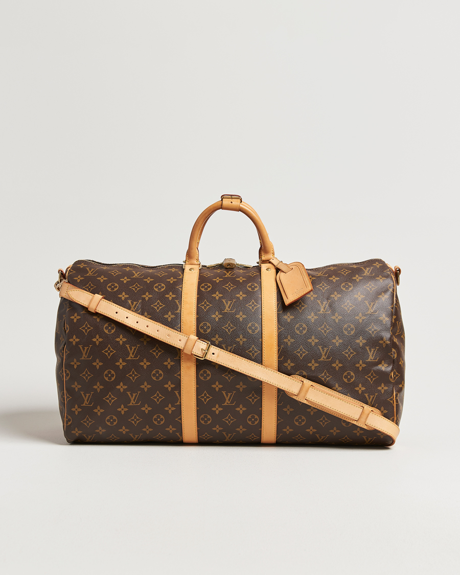 Homme | Louis Vuitton Pre-Owned Keepall Bandouliére 55 Monogram | Louis Vuitton Pre-Owned | Keepall Bandouliére 55 Monogram