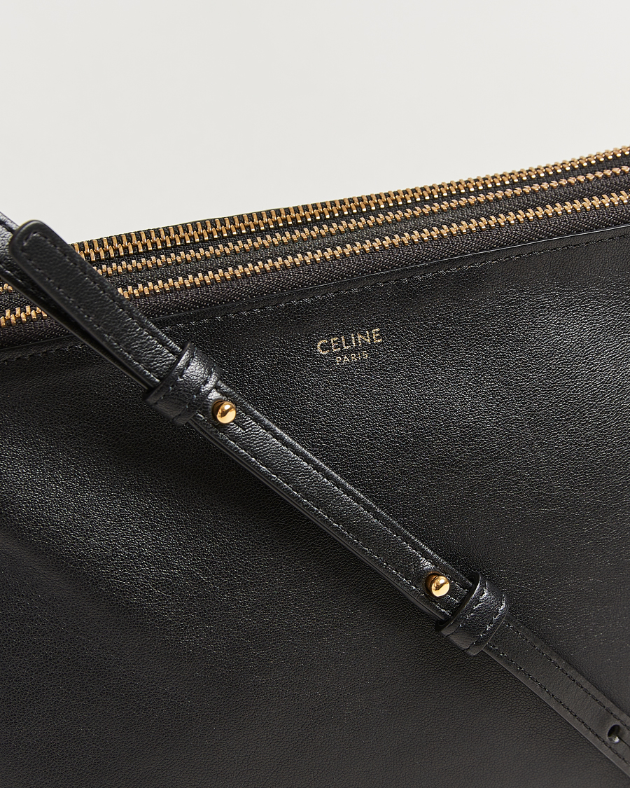 Homme | Celine Pre-Owned Trio Bag Medium Leather Black | Celine Pre-Owned | Trio Bag Medium Leather Black
