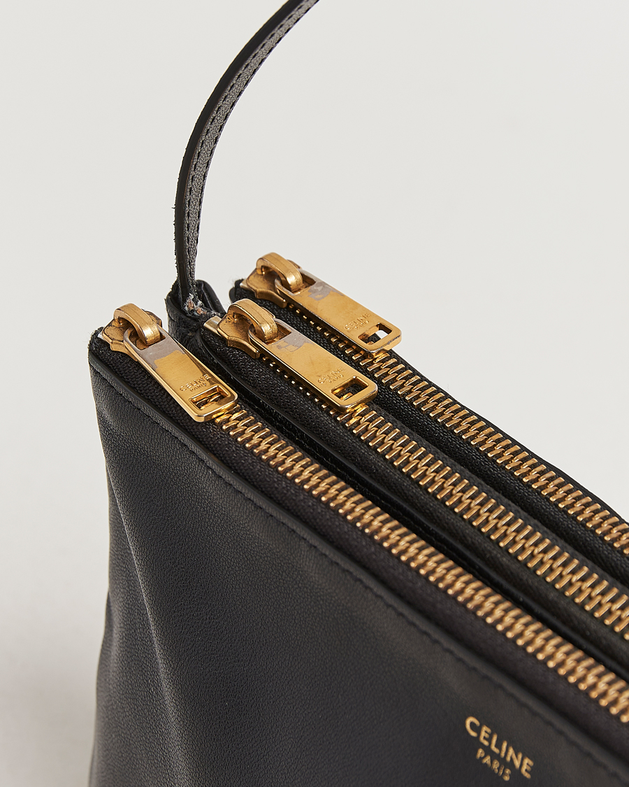 Homme | Celine Pre-Owned Trio Bag Medium Leather Black | Celine Pre-Owned | Trio Bag Medium Leather Black