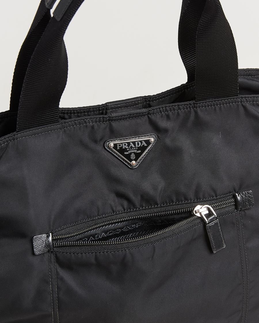 Homme | Prada Pre-Owned 2 Way Boston Bag Tessuto Nylon Black | Prada Pre-Owned | 2 Way Boston Bag Tessuto Nylon Black