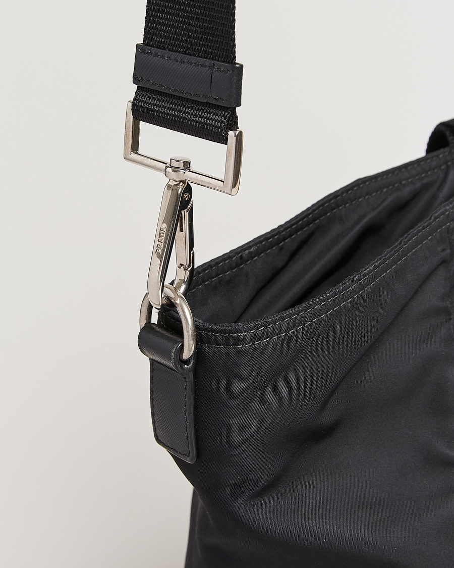 Homme | Prada Pre-Owned 2 Way Boston Bag Tessuto Nylon Black | Prada Pre-Owned | 2 Way Boston Bag Tessuto Nylon Black
