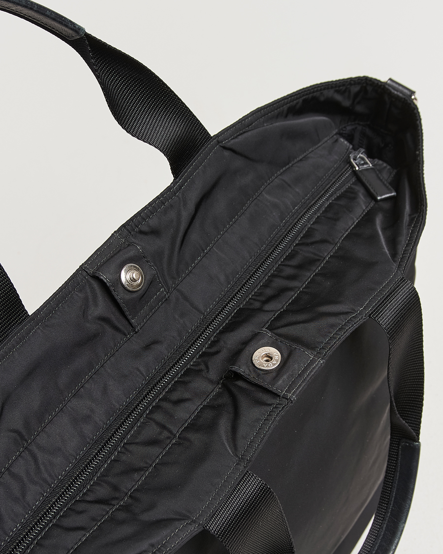 Homme | Prada Pre-Owned 2 Way Boston Bag Tessuto Nylon Black | Prada Pre-Owned | 2 Way Boston Bag Tessuto Nylon Black