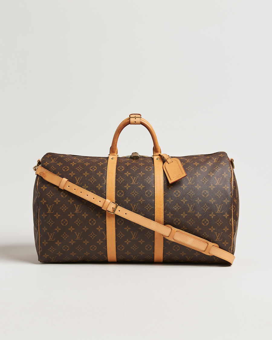 Homme | Louis Vuitton Pre-Owned Keepall Bandouliére 55 Monogram | Louis Vuitton Pre-Owned | Keepall Bandouliére 55 Monogram