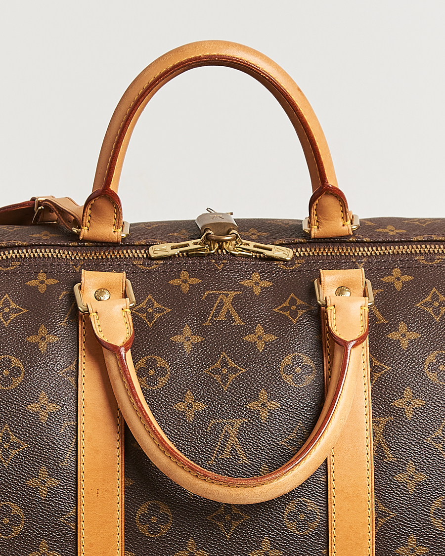 Homme | Louis Vuitton Pre-Owned Keepall Bandouliére 55 Monogram | Louis Vuitton Pre-Owned | Keepall Bandouliére 55 Monogram