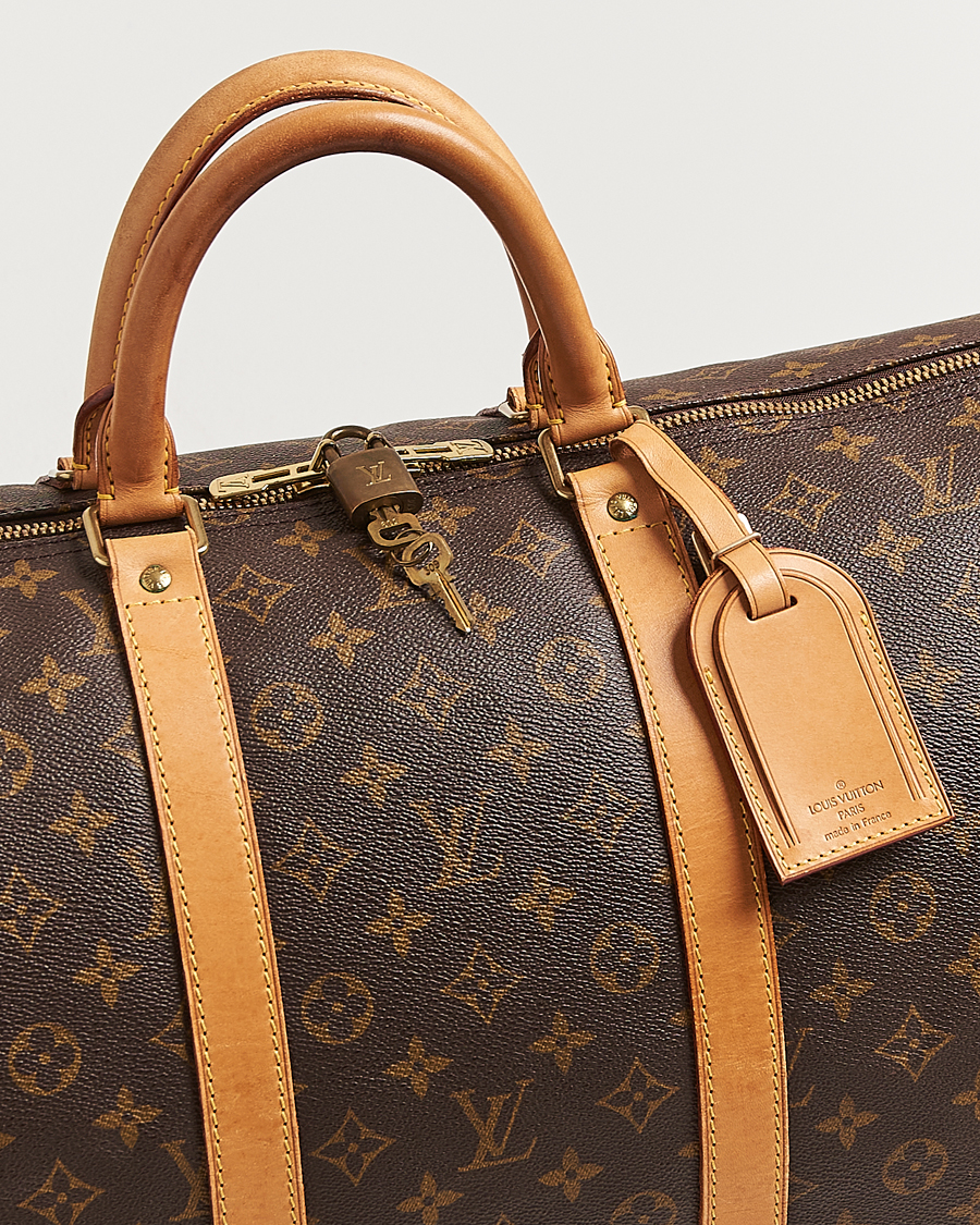 Homme | Louis Vuitton Pre-Owned Keepall Bandouliére 55 Monogram | Louis Vuitton Pre-Owned | Keepall Bandouliére 55 Monogram