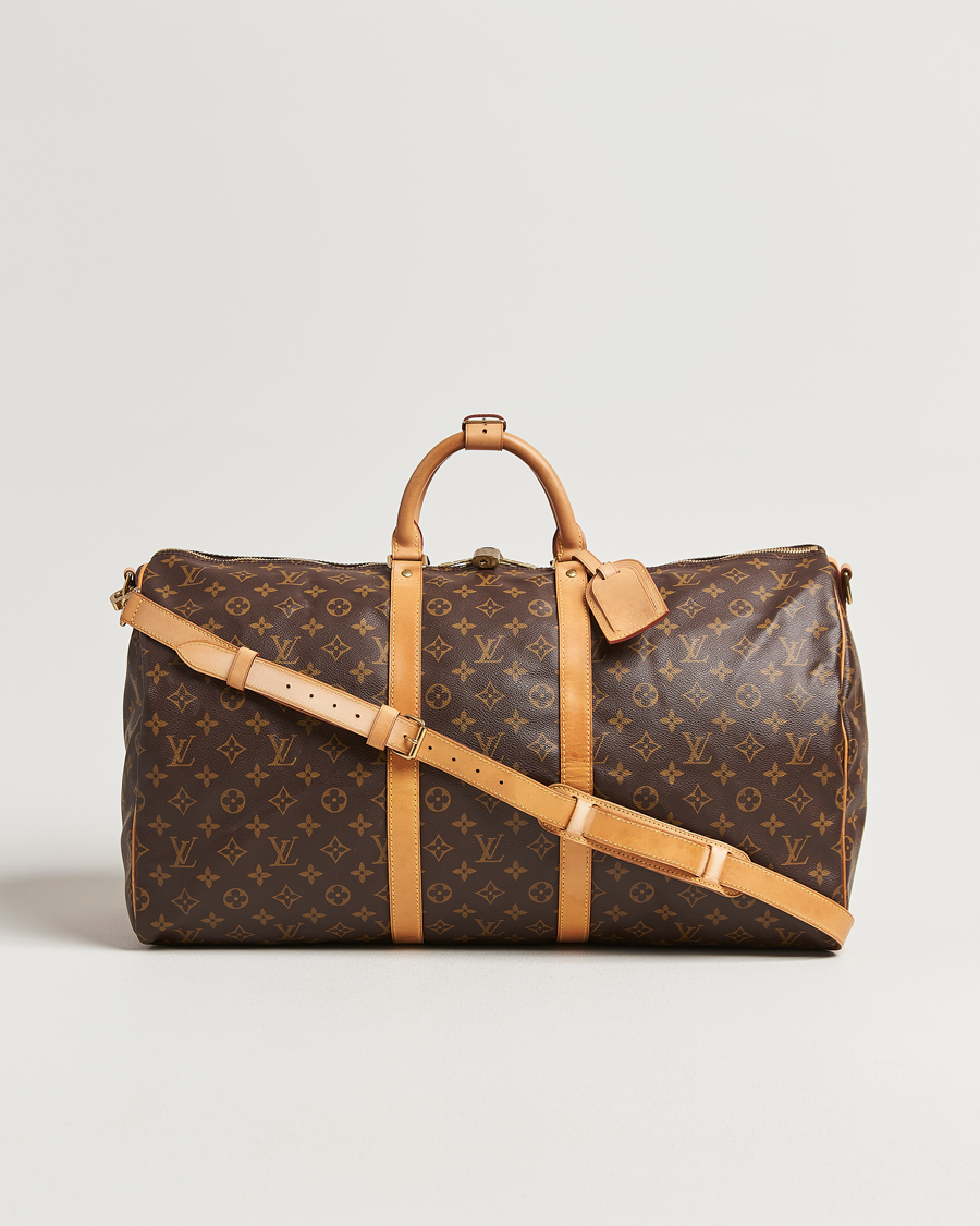 Homme | Louis Vuitton Pre-Owned Keepall Bandouliére 55 Monogram | Louis Vuitton Pre-Owned | Keepall Bandouliére 55 Monogram