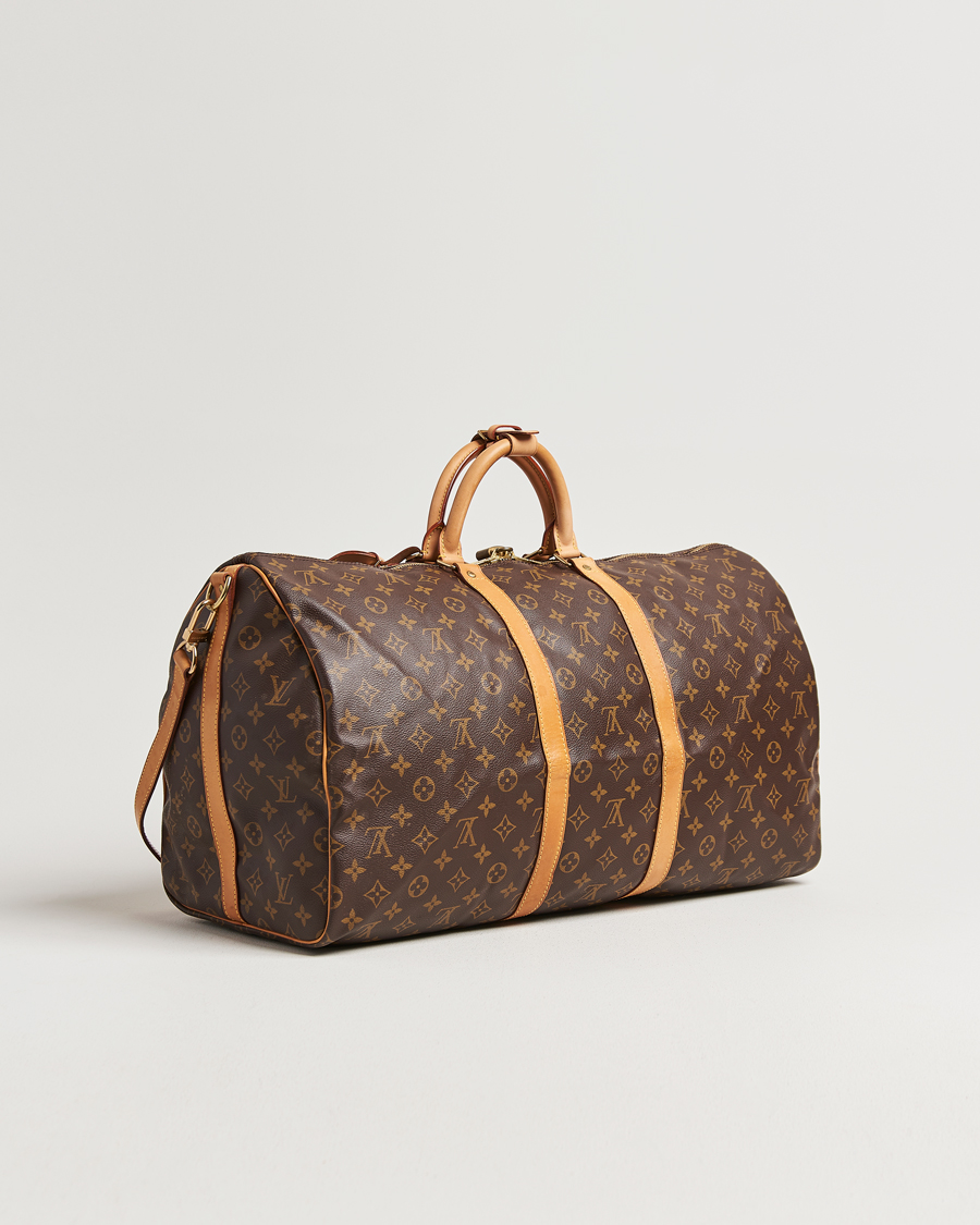 Homme | Louis Vuitton Pre-Owned Keepall Bandouliére 55 Monogram | Louis Vuitton Pre-Owned | Keepall Bandouliére 55 Monogram