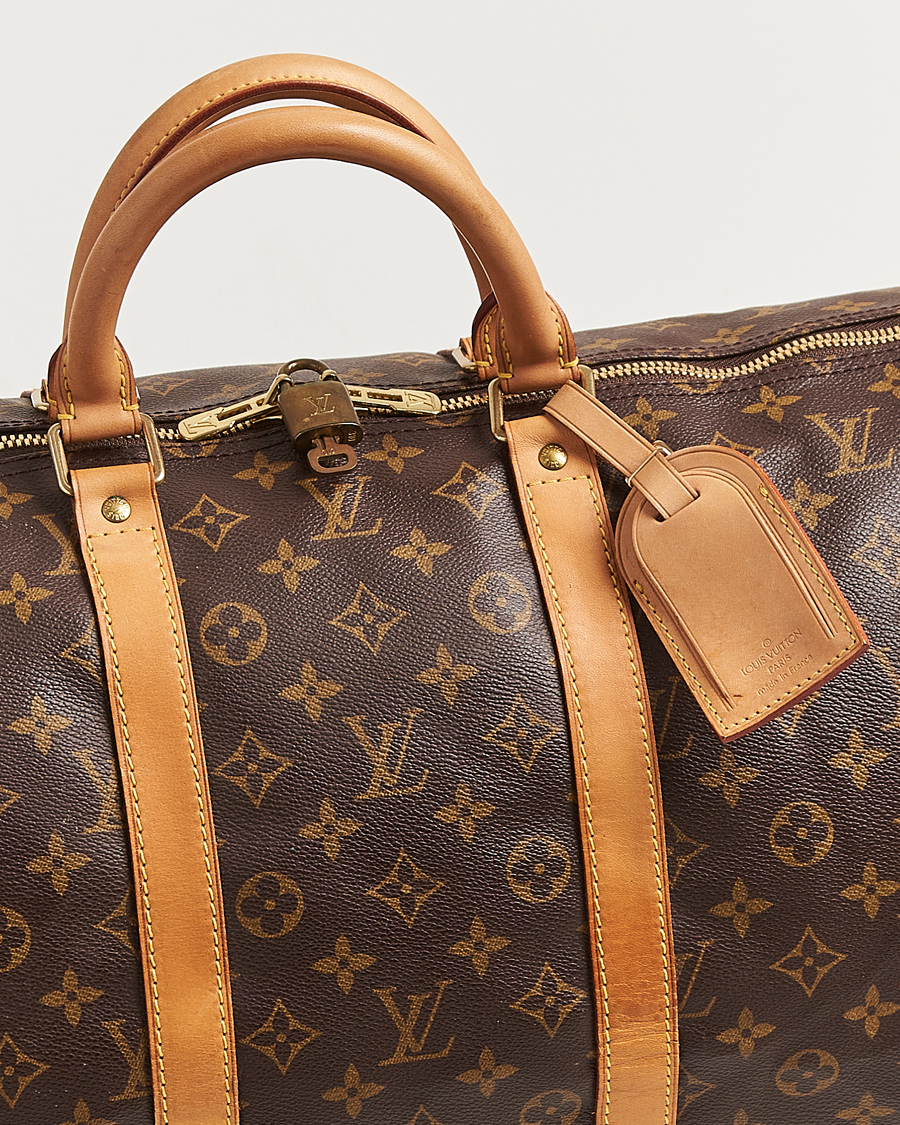 Homme | Louis Vuitton Pre-Owned Keepall Bandouliére 55 Monogram | Louis Vuitton Pre-Owned | Keepall Bandouliére 55 Monogram