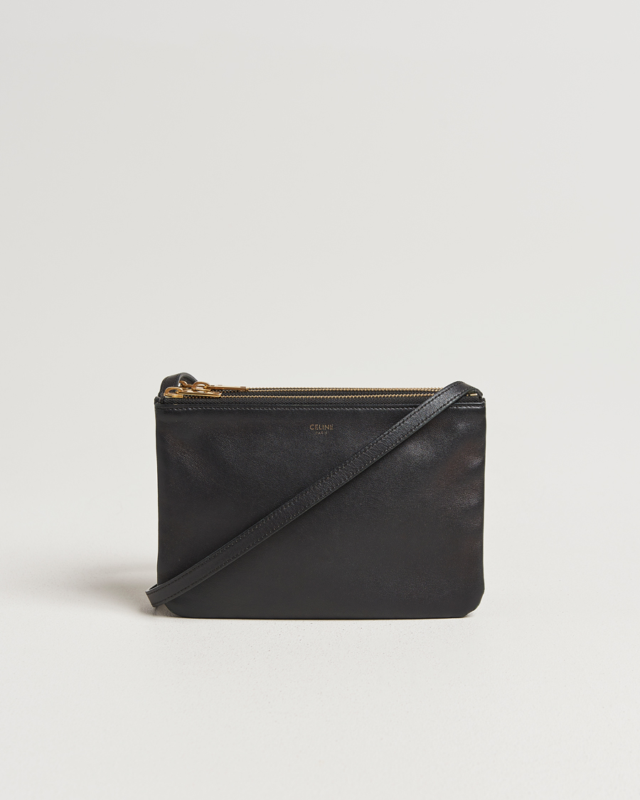 Homme | Celine Pre-Owned Trio Bag Small Leather Black | Celine Pre-Owned | Trio Bag Small Leather Black