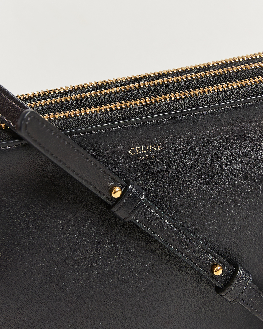Homme | Celine Pre-Owned Trio Bag Small Leather Black | Celine Pre-Owned | Trio Bag Small Leather Black