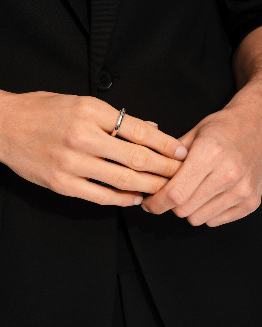 Homme | Bijoux | Tom Wood | Frame Ring Slim Silver