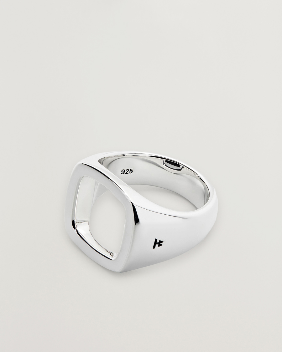 Homme | Bijoux | Tom Wood | Cushion Open Ring Silver