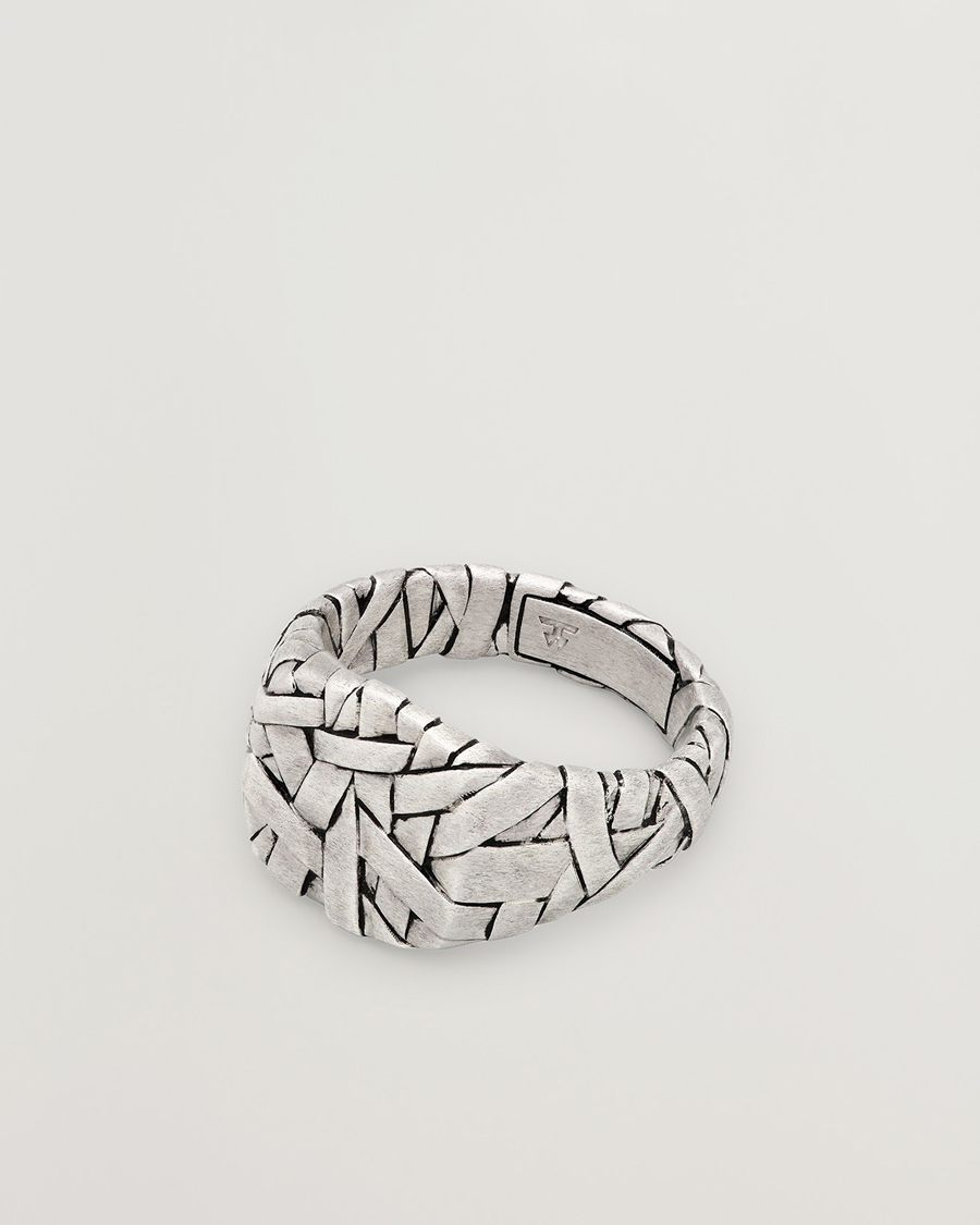 Homme | Bijoux | Tom Wood | Quilt Ring Small Silver