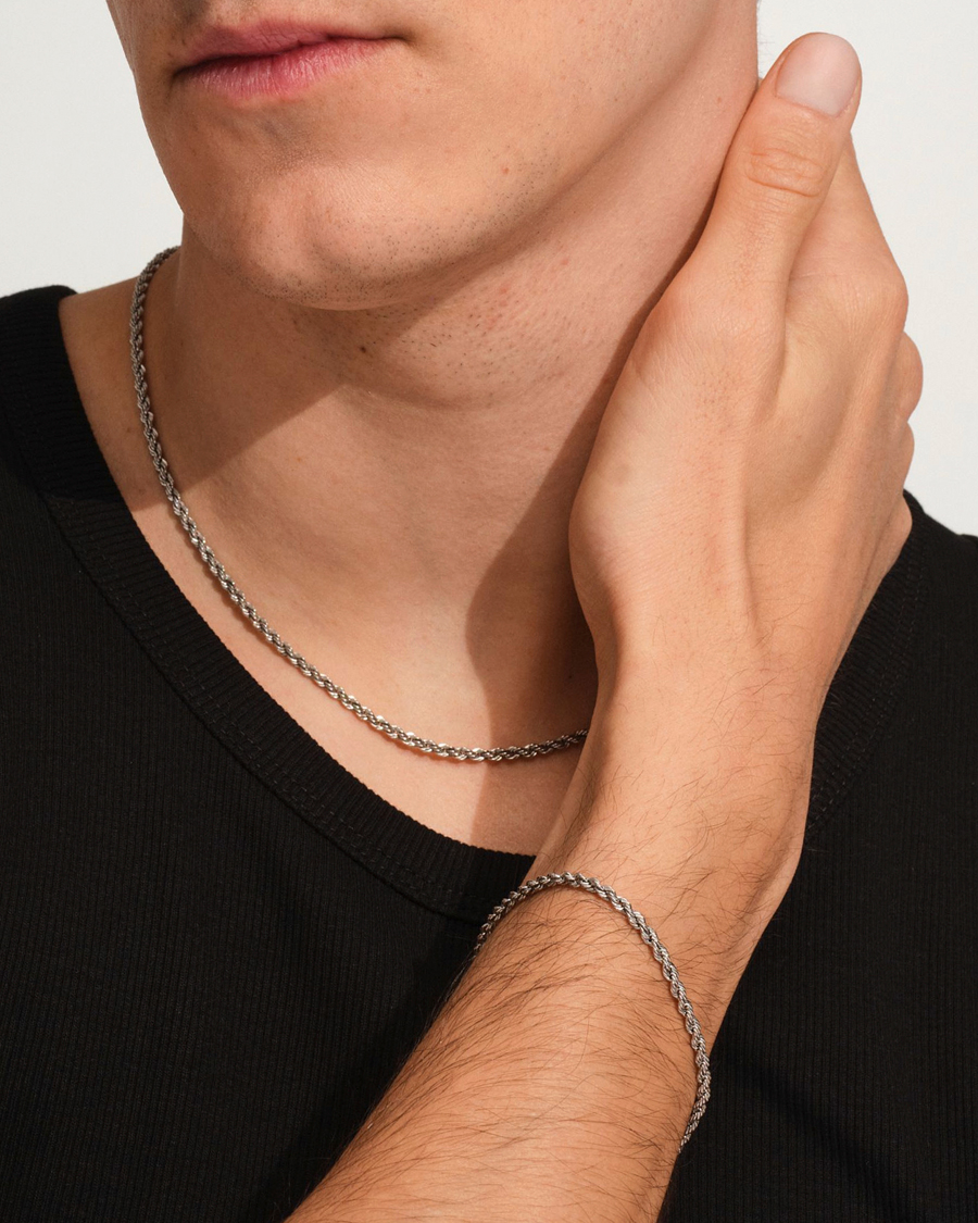 Homme | Bijoux | Tom Wood | Rope Bracelet Silver