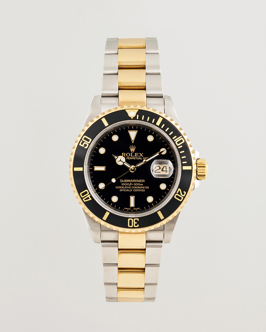 Homme | Rolex Pre-Owned Submariner Oyster Perpetual Two Tone Black | Rolex Pre-Owned | Submariner Oyster Perpetual Two Tone Black