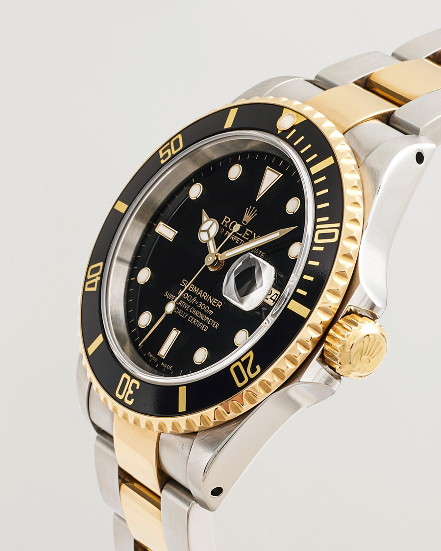 Homme | Rolex Pre-Owned Submariner Oyster Perpetual Two Tone Black | Rolex Pre-Owned | Submariner Oyster Perpetual Two Tone Black