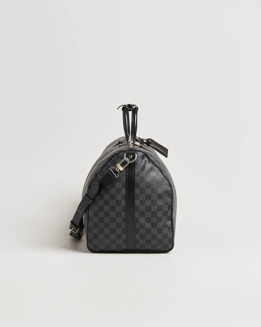 Homme | Pre-Owned & Vintage Bags | Louis Vuitton Pre-Owned | Keepall Bandouliére 55 Damier Graphite