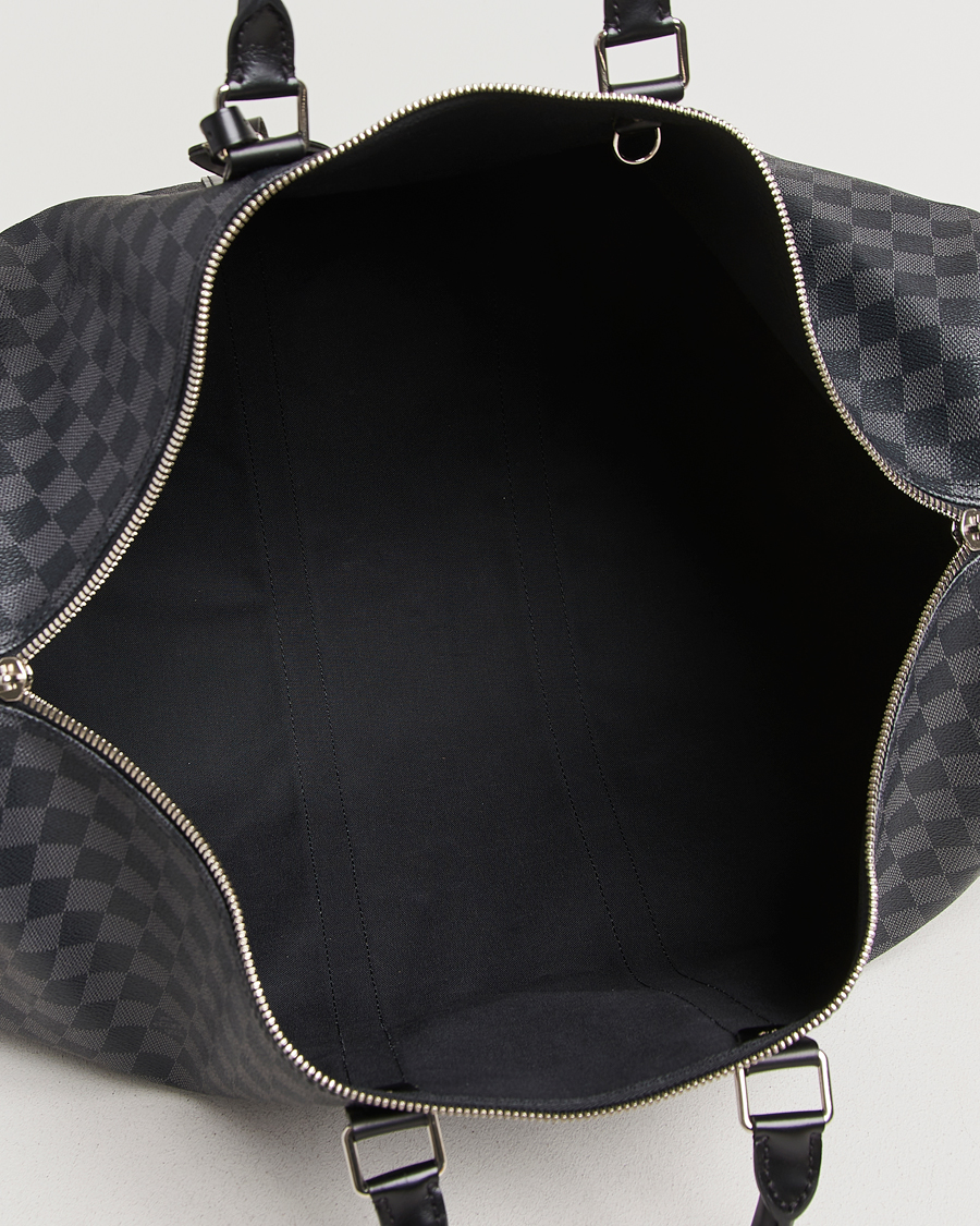 Homme | Pre-Owned & Vintage Bags | Louis Vuitton Pre-Owned | Keepall Bandouliére 55 Damier Graphite