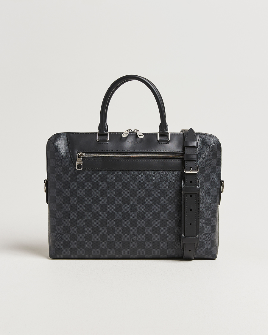 Homme | Louis Vuitton Pre-Owned Porte Documan Jules Damier Graphite | Louis Vuitton Pre-Owned | Porte Documan Jules Damier Graphite