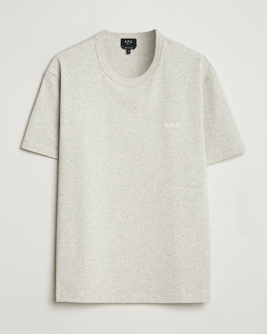 Homme | T-shirts | A.P.C. | Boxy Fit Petit VPC T-Shirt Mastic Chine