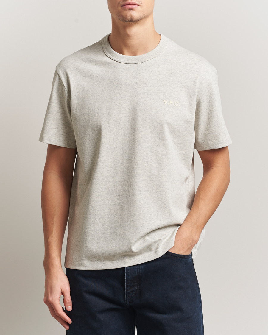 Homme | T-shirts | A.P.C. | Boxy Fit Petit VPC T-Shirt Mastic Chine
