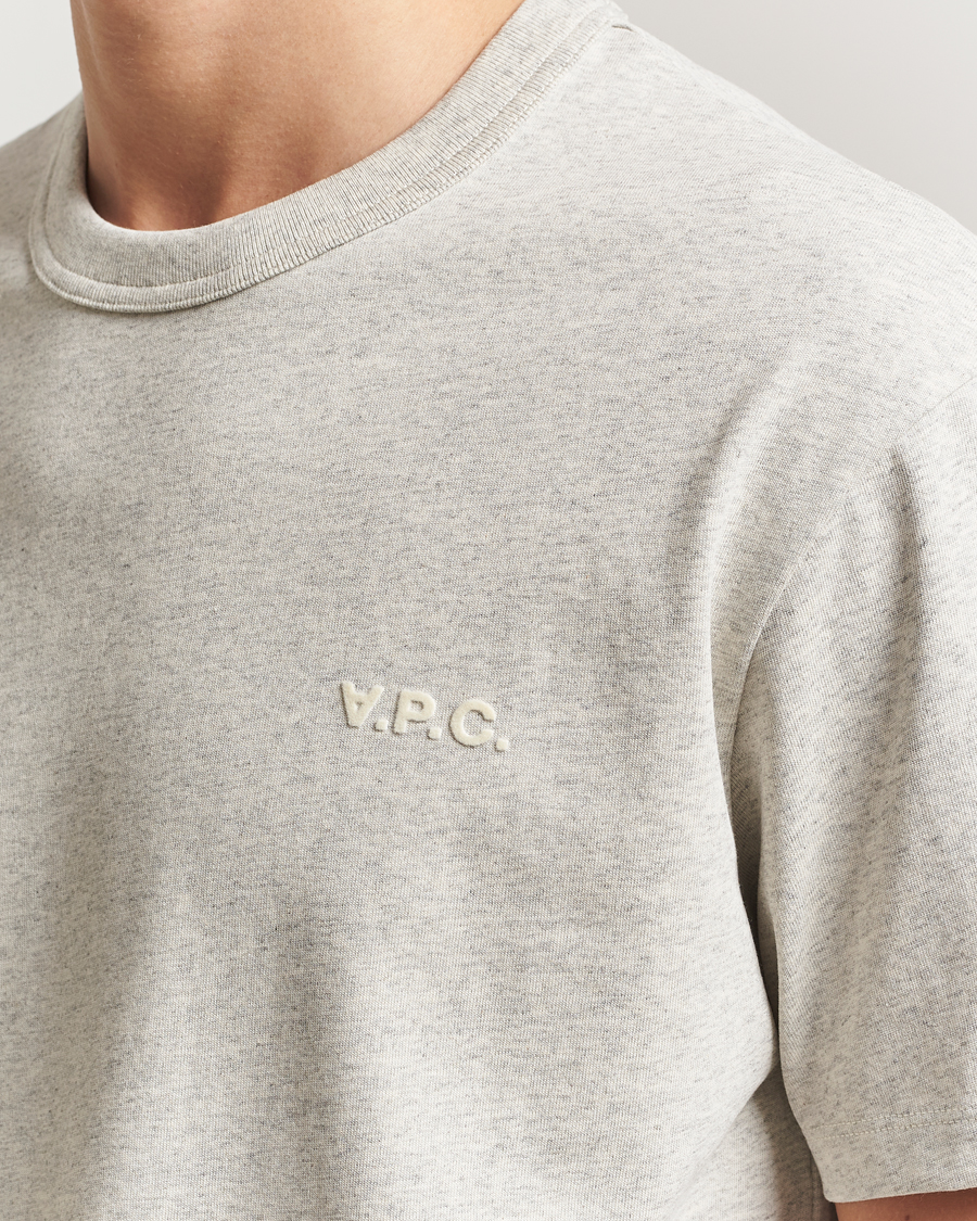 Homme | T-shirts | A.P.C. | Boxy Fit Petit VPC T-Shirt Mastic Chine