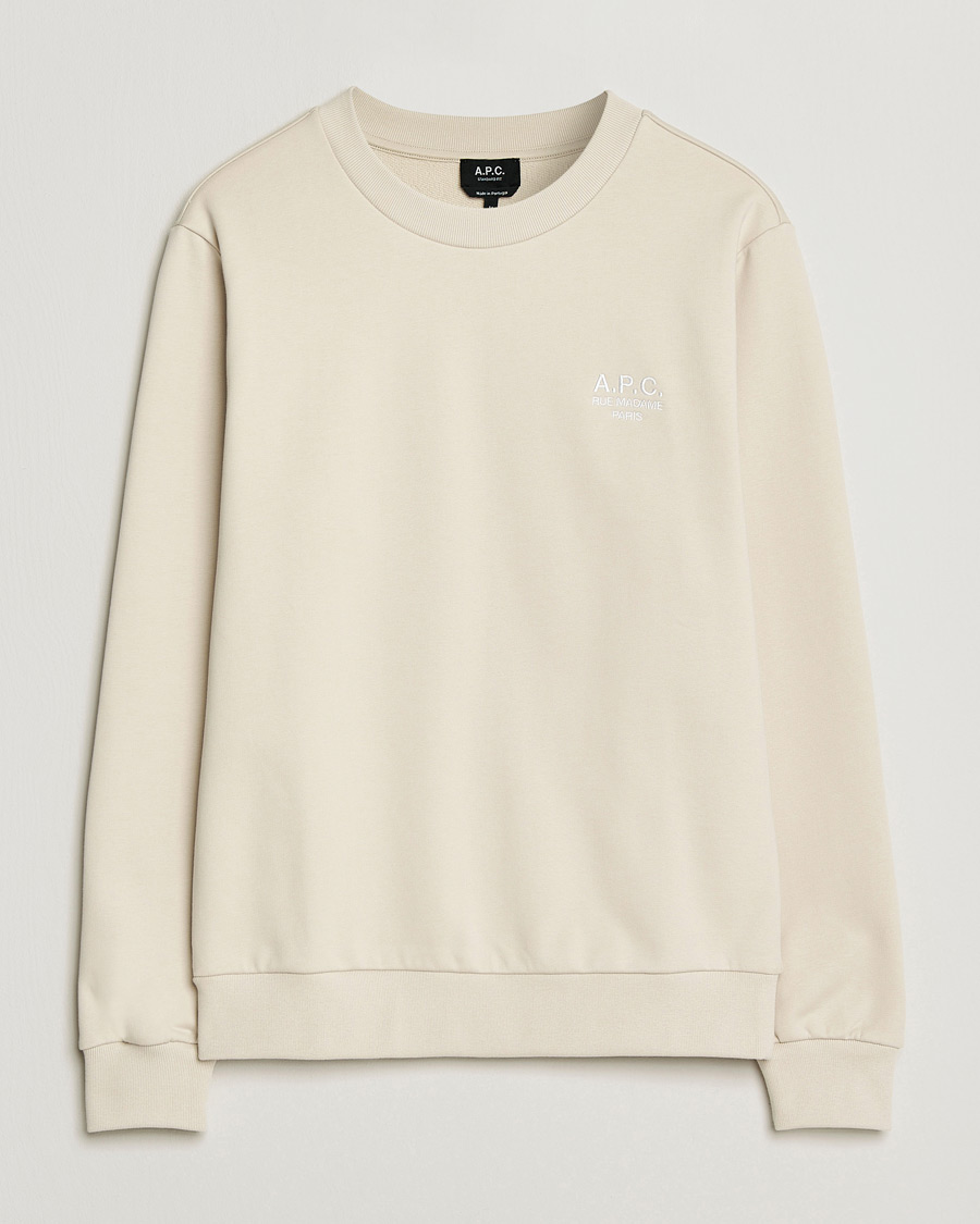 Homme | Pulls Et Tricots | A.P.C. | Rue Madame Tonal Sweatshirt Mastic