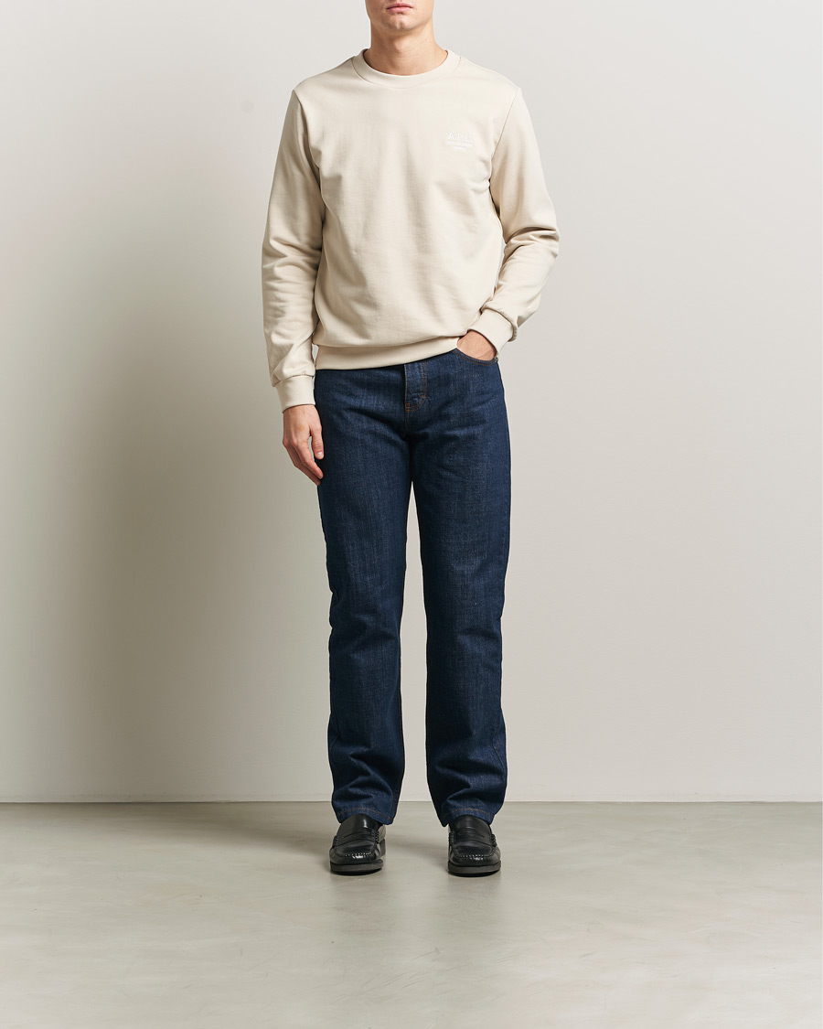 Homme | Pulls Et Tricots | A.P.C. | Rue Madame Tonal Sweatshirt Mastic