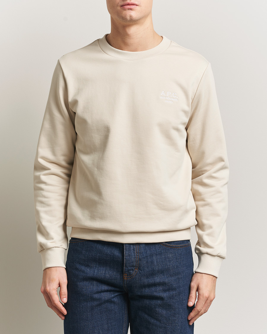 Homme | Pulls Et Tricots | A.P.C. | Rue Madame Tonal Sweatshirt Mastic