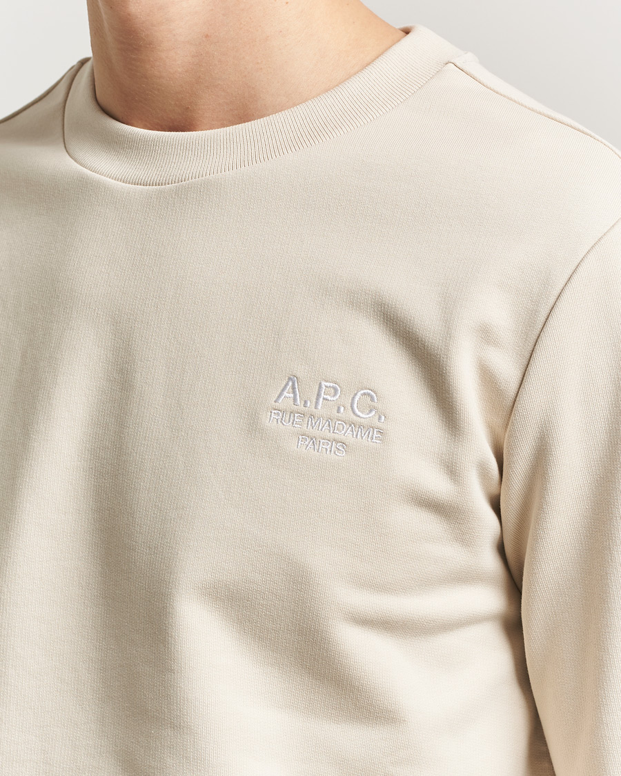 Homme | Pulls Et Tricots | A.P.C. | Rue Madame Tonal Sweatshirt Mastic