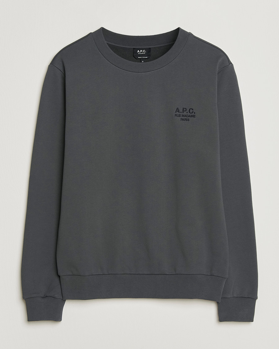 Homme | Pulls Et Tricots | A.P.C. | Rue Madame Tonal Sweatshirt Faded Black