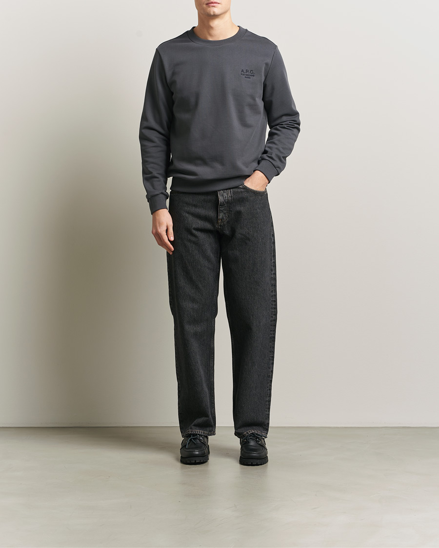 Homme | Pulls Et Tricots | A.P.C. | Rue Madame Tonal Sweatshirt Faded Black