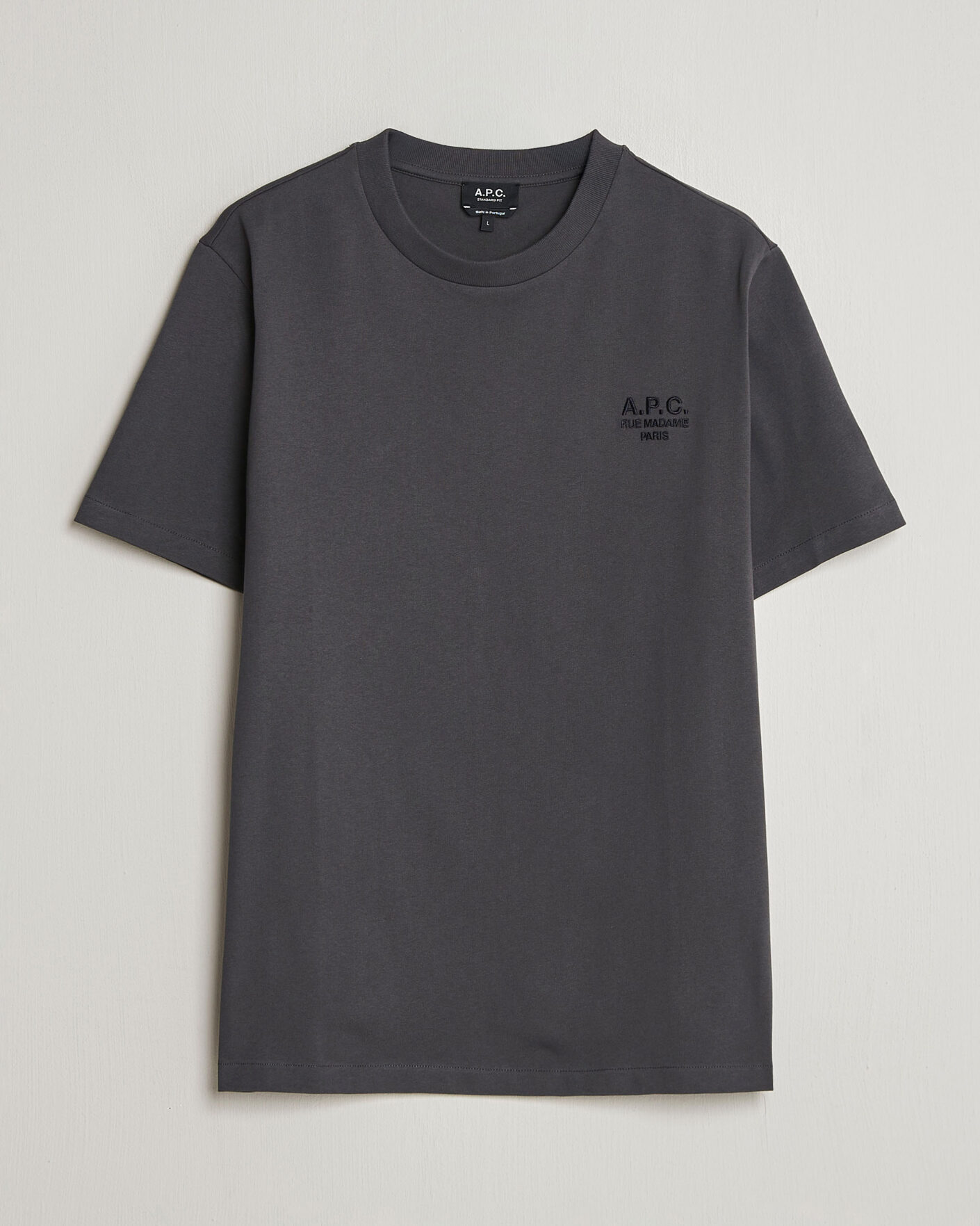 Homme | T-shirts | A.P.C. | Rue Madame T-Shirt Faded Black
