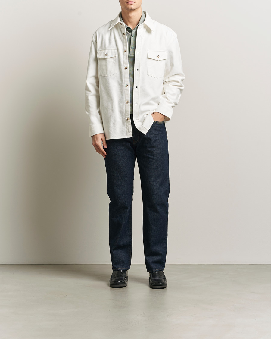 Homme | Chemises | A.P.C. | Brushed Cotton Overshirt White
