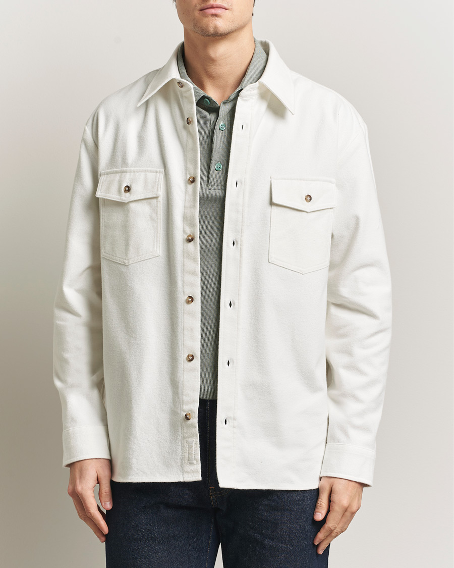 Homme | Chemises | A.P.C. | Brushed Cotton Overshirt White