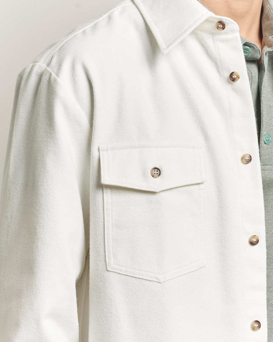 Homme | Chemises | A.P.C. | Brushed Cotton Overshirt White