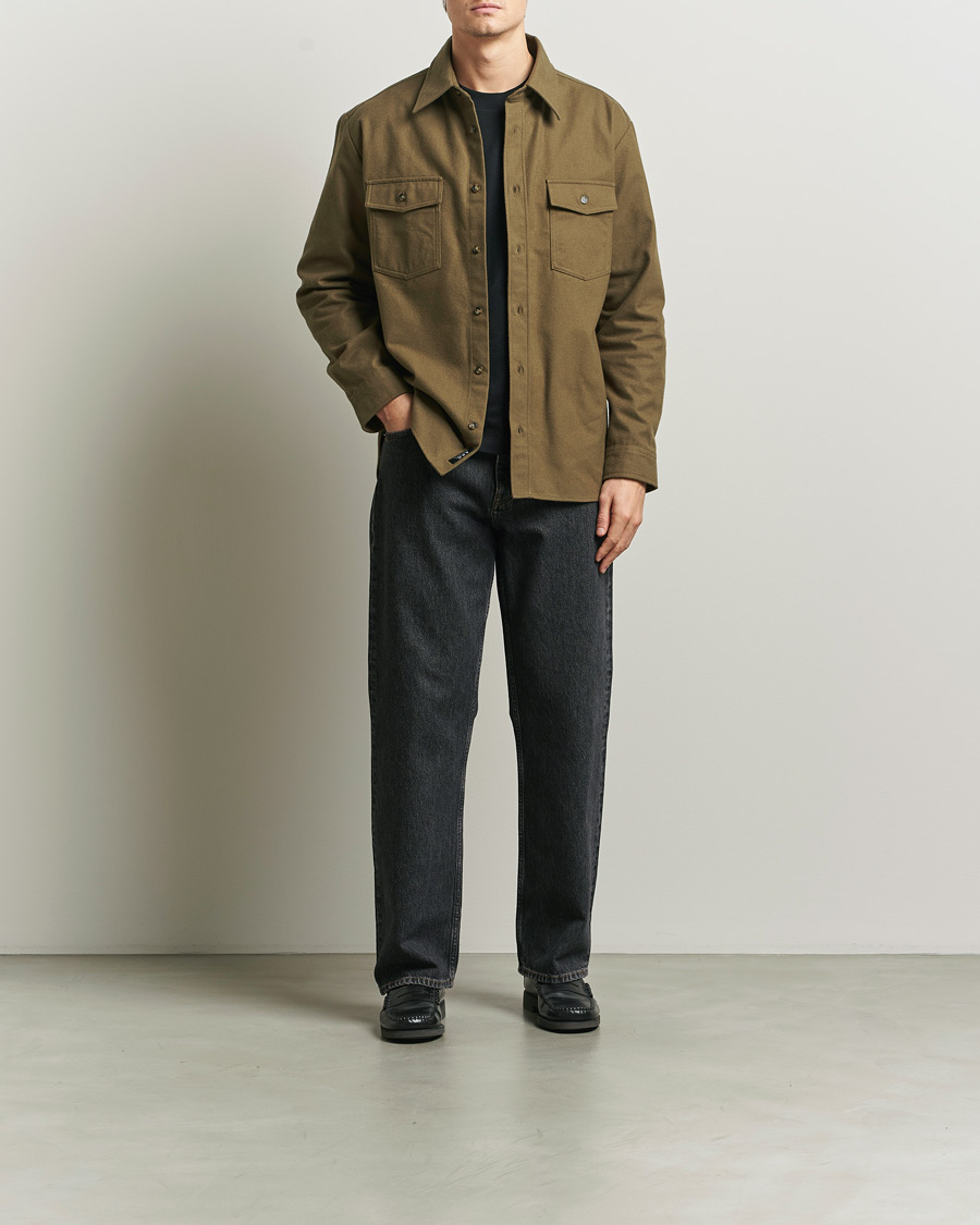 Homme | Chemises | A.P.C. | Brushed Cotton Overshirt Khaki