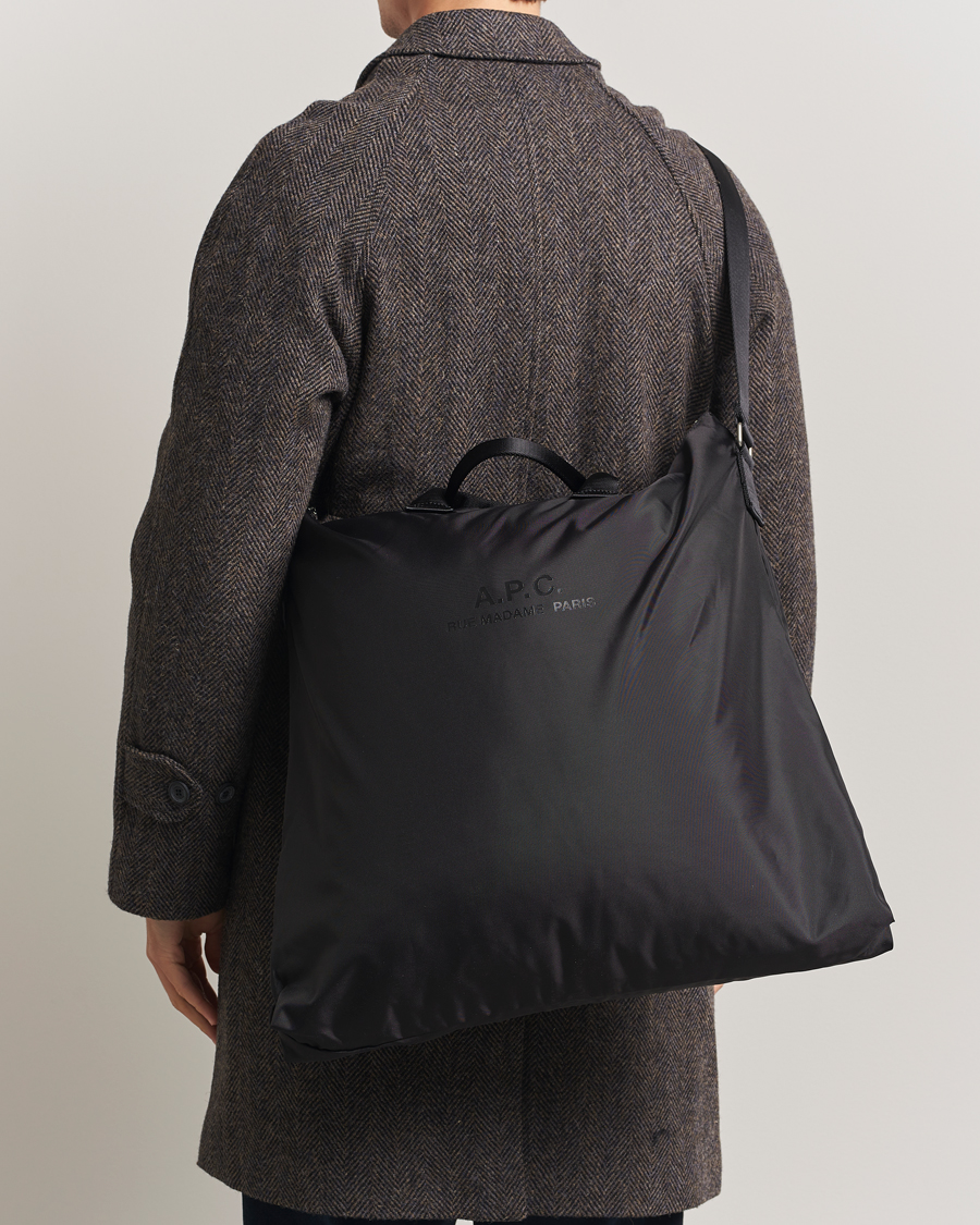 Homme | A.P.C. Backstage Nylon Cordura Tote Bag Black | A.P.C. | Backstage Nylon Cordura Tote Bag Black