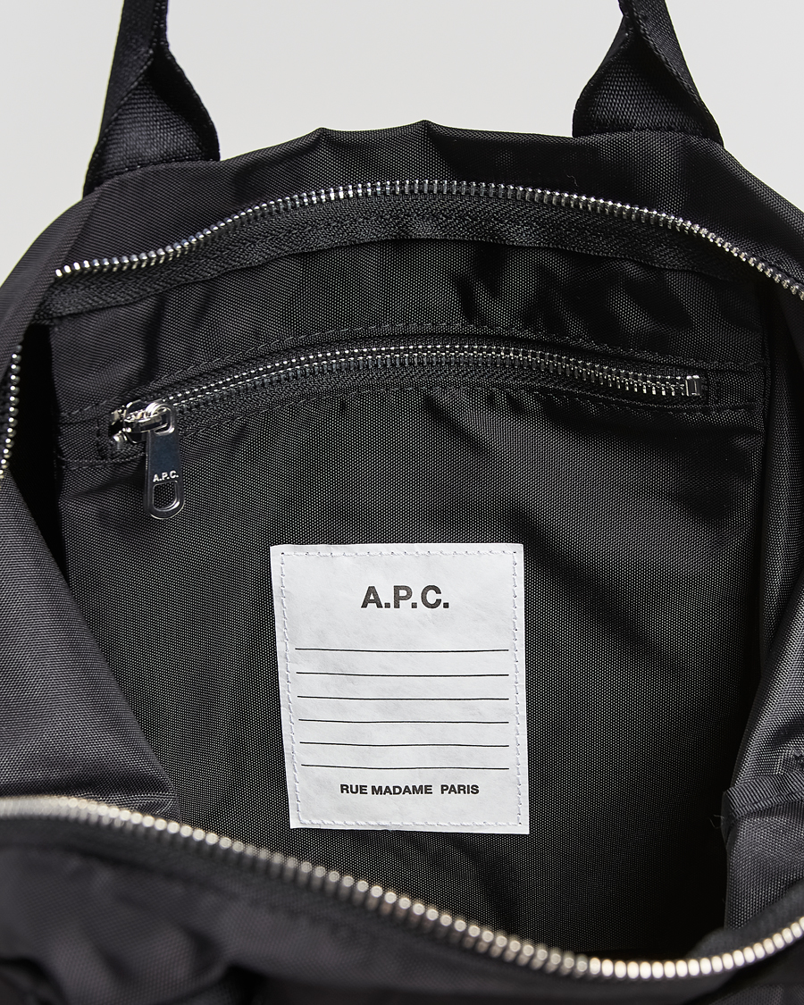 Homme | A.P.C. Backstage Nylon Cordura Tote Bag Black | A.P.C. | Backstage Nylon Cordura Tote Bag Black