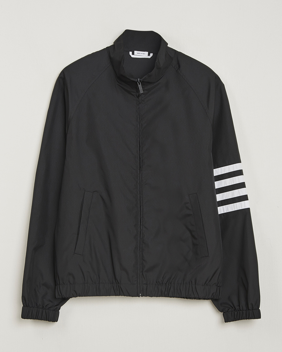 Homme | Manteaux Et Vestes | Thom Browne | Raglan 4 Bar Nylon Jacket Black