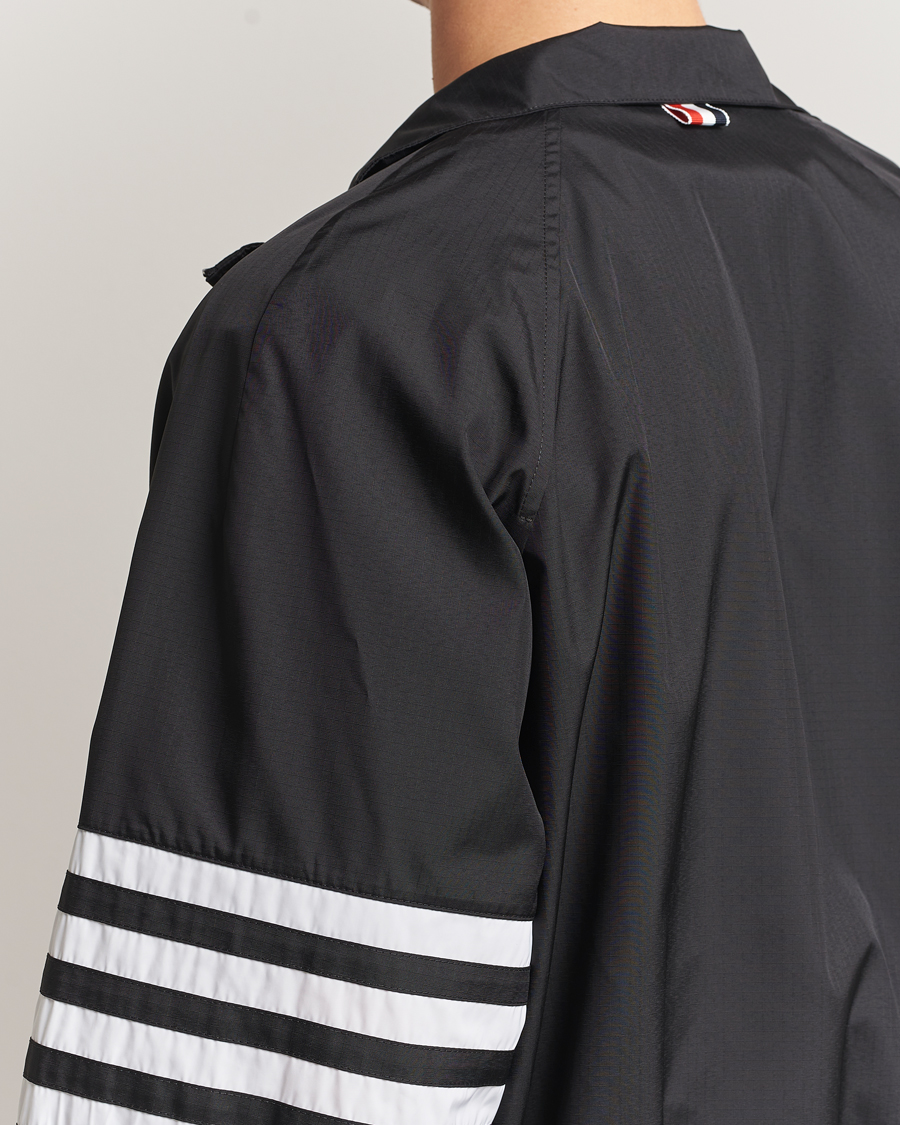 Homme | Manteaux Et Vestes | Thom Browne | Raglan 4 Bar Nylon Jacket Black