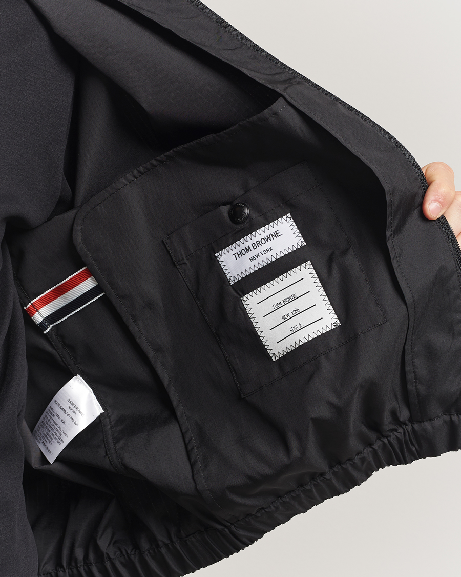 Homme | Manteaux Et Vestes | Thom Browne | Raglan 4 Bar Nylon Jacket Black
