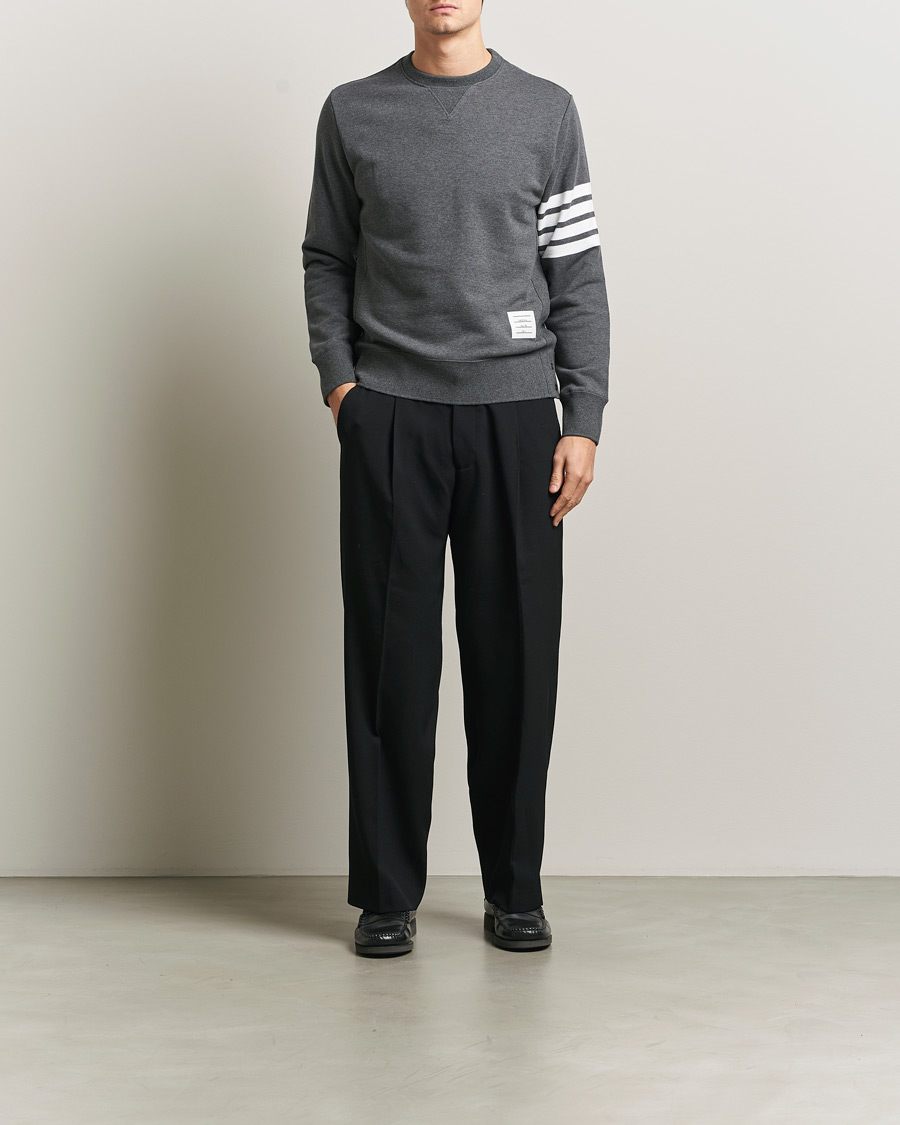Homme | Pulls Et Tricots | Thom Browne | Classic 4 Bar Loopback Sweatshirt Dark Grey