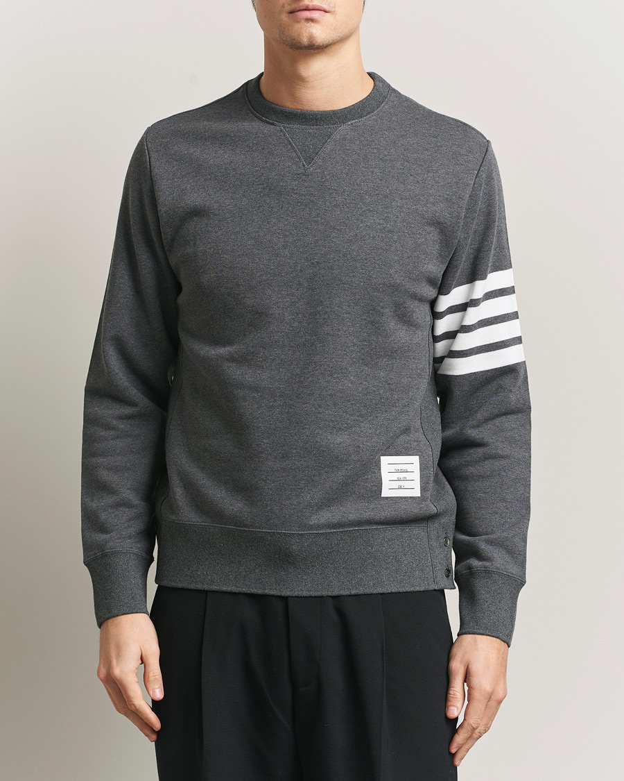 Homme | Pulls Et Tricots | Thom Browne | Classic 4 Bar Loopback Sweatshirt Dark Grey