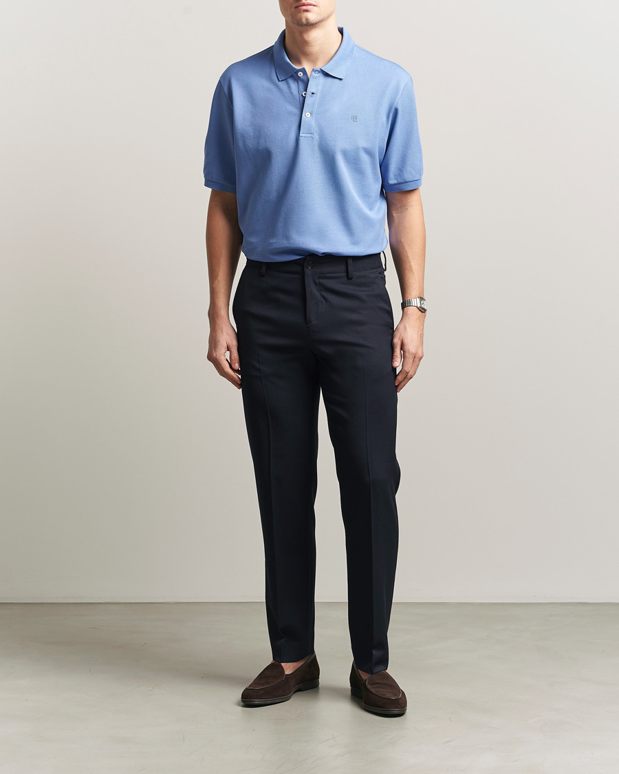 Homme | Polos | Ralph Lauren Purple Label | Mercerized Cotton Polo Light Blue